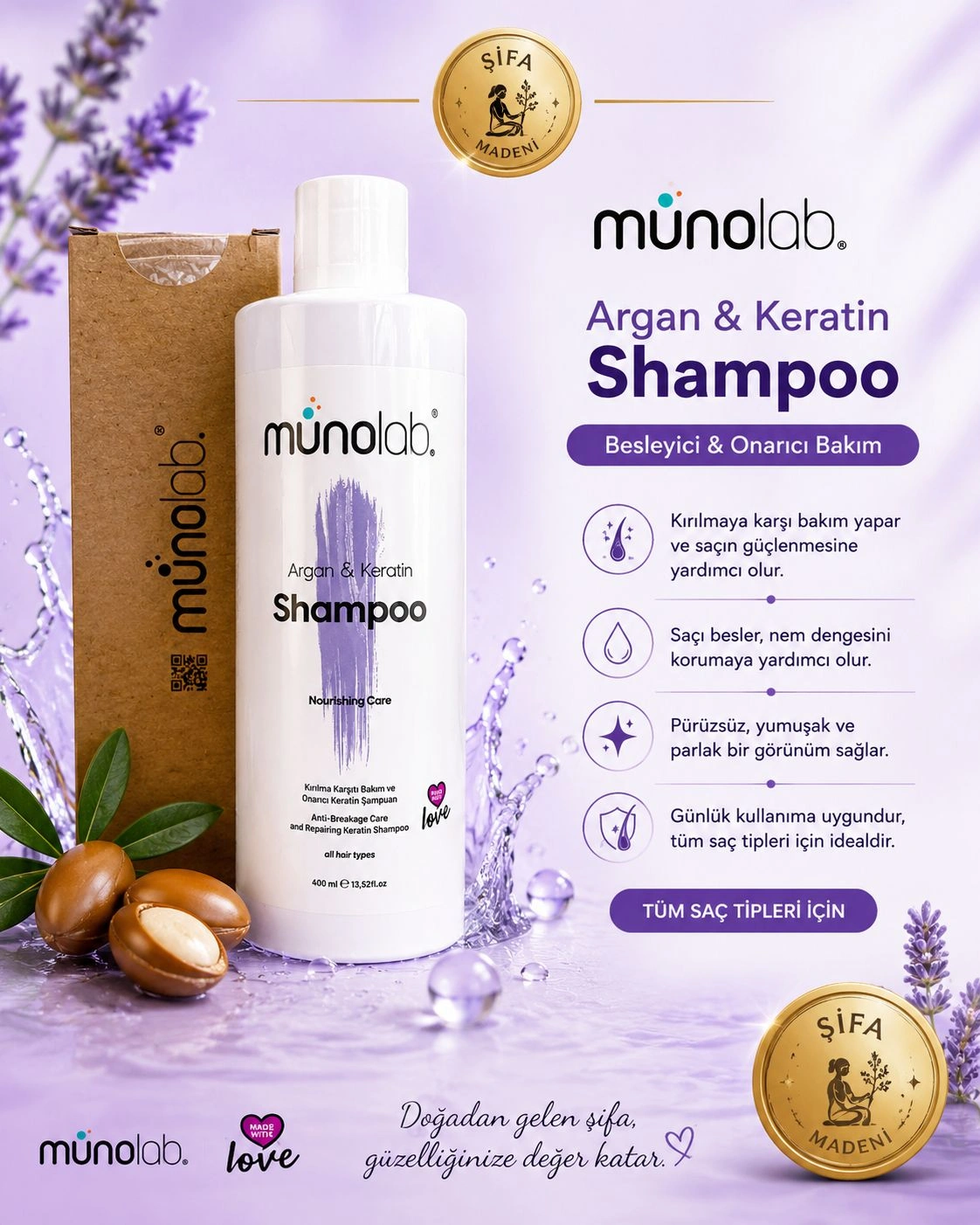 Argan & Keratin Şampuan