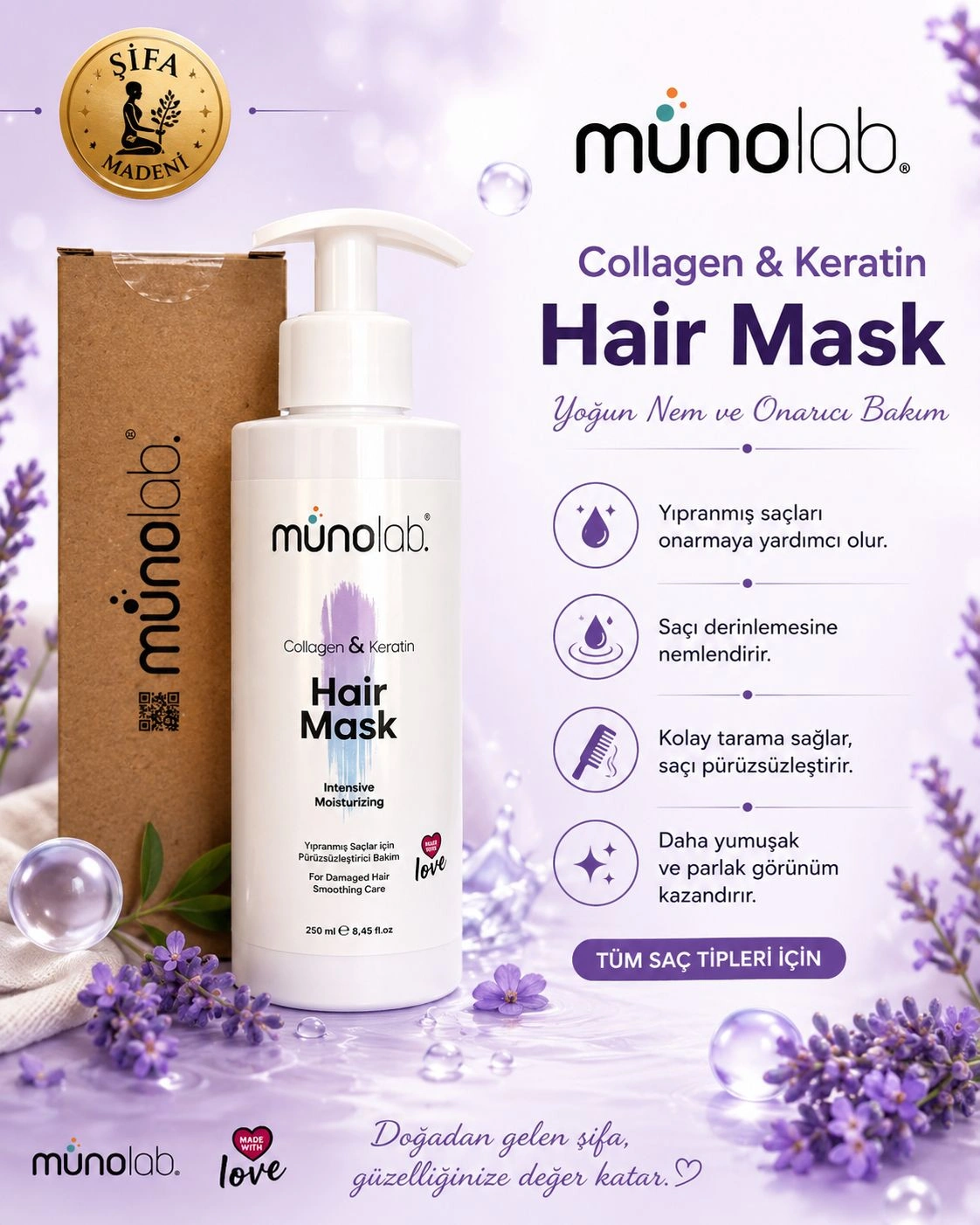Kolajen & Keratin Saç Maskesi